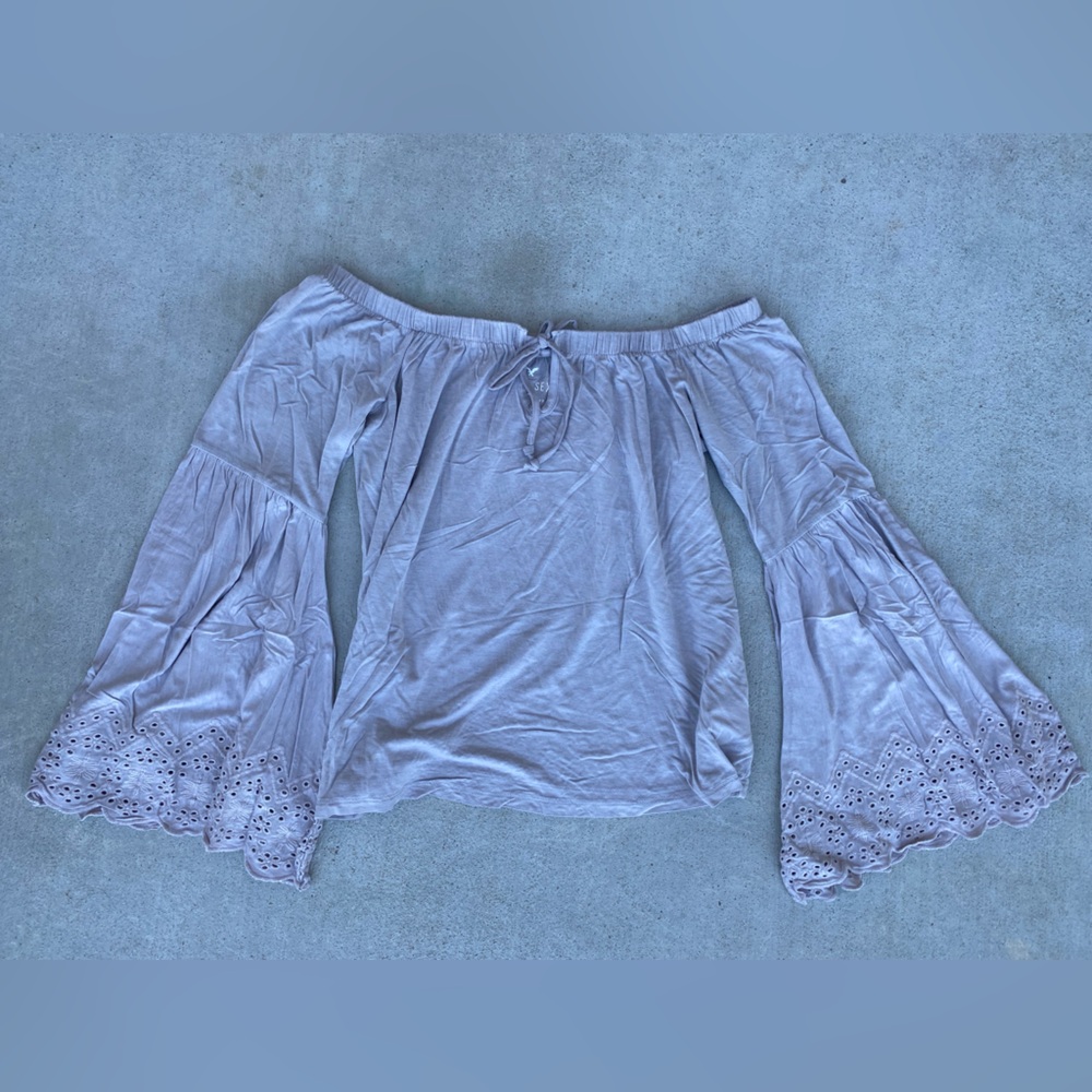 American Eagle Outfitters Soft & Sexy Top in Gray
